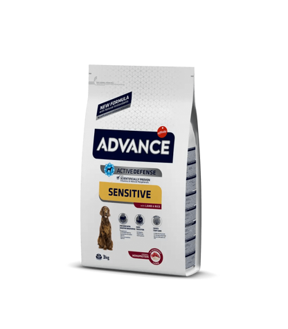 Crocchette per cani adulti Advance  secco completo sensitive -3 kg-0