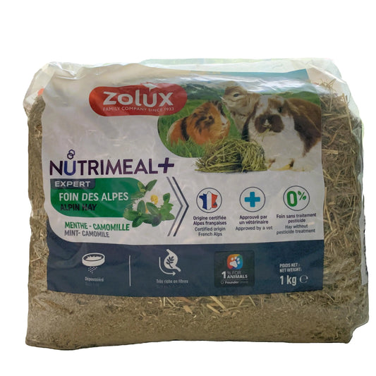 Fieno naturale per conigli e roditori – Zolux Menta & Camomilla 1kg-0